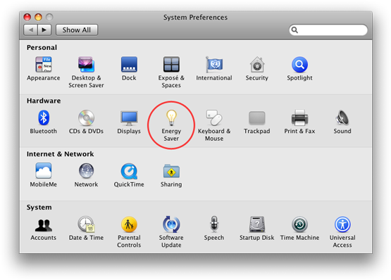 System Preferences