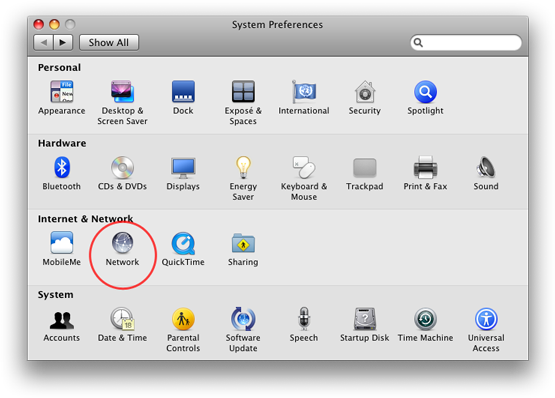 System Preferences